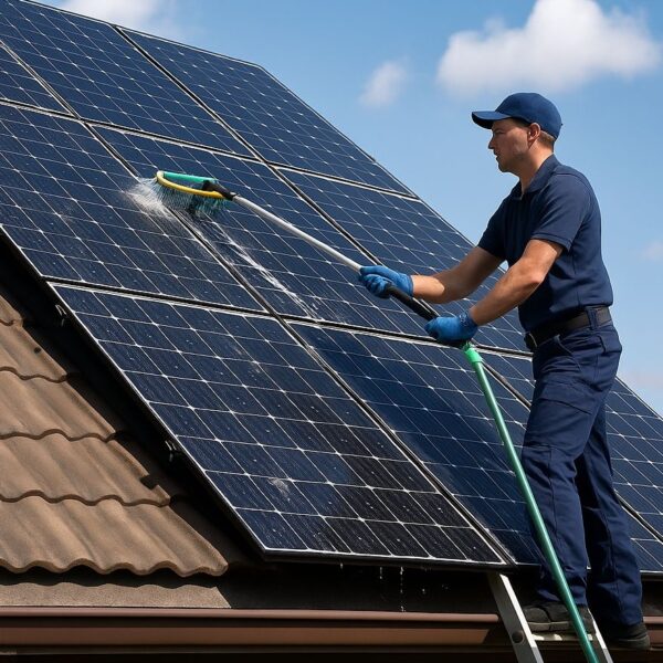 Solarpanel-Reinigung